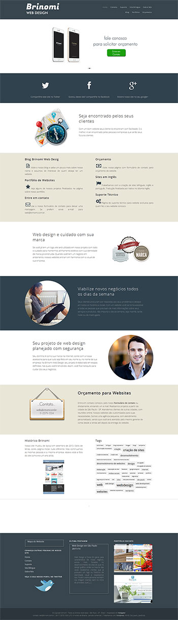 historico do web design corporativo de nossa agência
