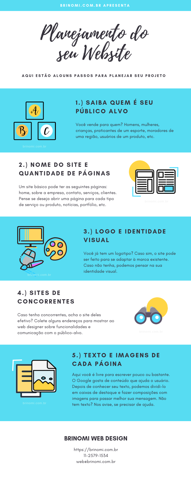 criação de site projeto de web design brinomi