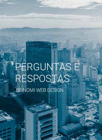 perguntas e respostas sobre serviços da Brinomi Web Design