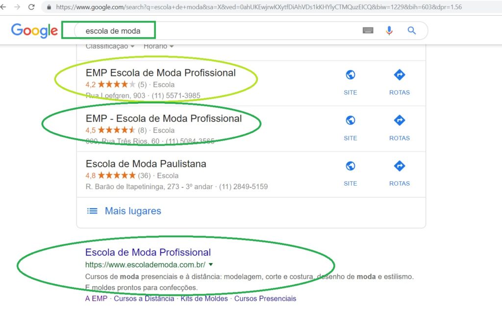 exemplo de web design com bom ranking de seo